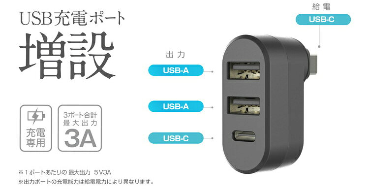 車内の収納方法を見直したい人へ。USB-C充電口ポート増設で、充電まわりをすっきりまとめる 商品画像 2