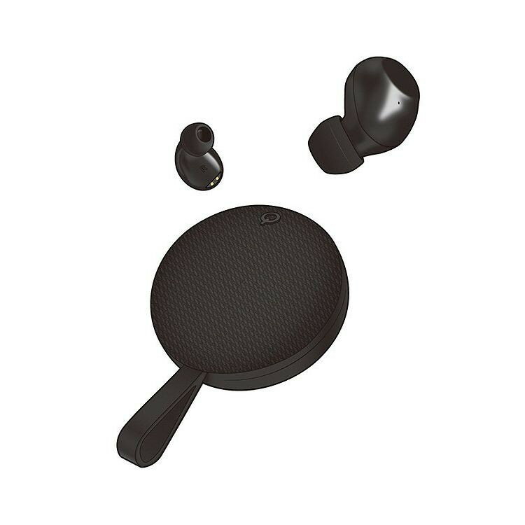 カシムラ イヤホンの充電ケースがスピーカーに! 2in1 完全ワイヤレス ステレオイヤホン&スピーカー 黒 BL-129【ポイント10倍】【送料無料】