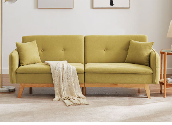 ソファベッド カジュアルソファベッド 収納ポケット付き 幅200cm 肘付き 肘掛け付き リクライニング ソファ 三人掛け ソファー 3人掛けソファ 三人掛けソファ 北欧 おしゃれ ファブリック(代引不可)【送料無料】 [3]