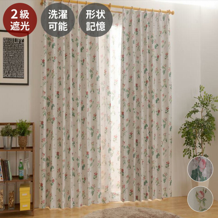 楽天市場】カーテン 薔薇 柄の通販