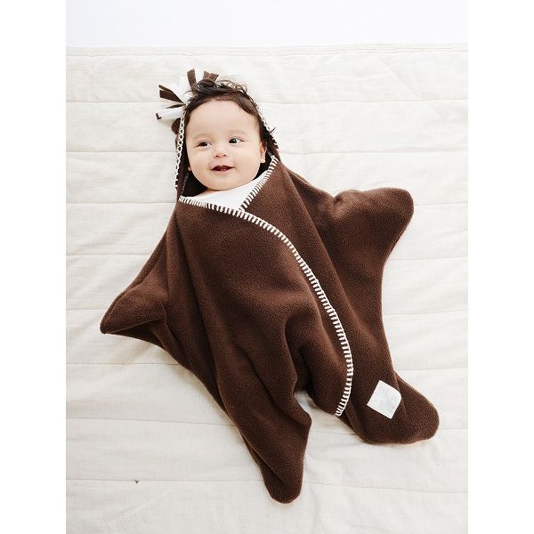 Tuppence & Crumble タッペンスアンドクランブル 星型フリースアフガン スターラップ 0-4M スカイブルー 1個 新生児~生後4ヶ月頃【送料無料】
