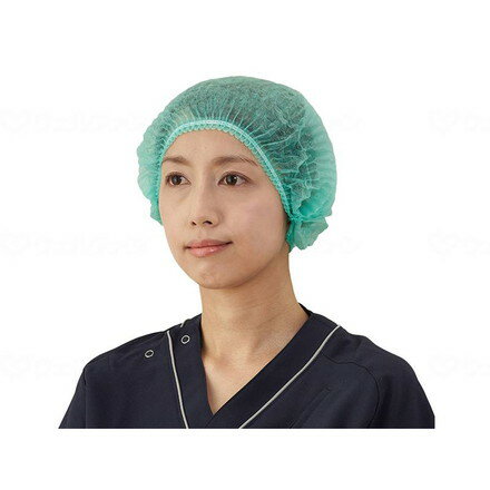 竹虎 サージキャップ ジャバラタイプ 100枚 グリーン ケース 076187(代引不可)【送料無料】