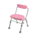 リッチェル 折りたたみシャワーチェアM型背付H ピンク - 47941【送料無料】