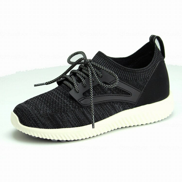 マリアンヌ SaiSai ストレッチニットスニーカー WG130 ブラック S 206367_780_S(代引不可)【送料無料】