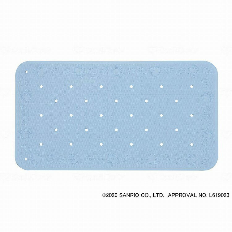 ウェルファン すべり止め入浴マット トライタッチ ハローキティ ブルー L 010401_450_L(代引不可)【送..