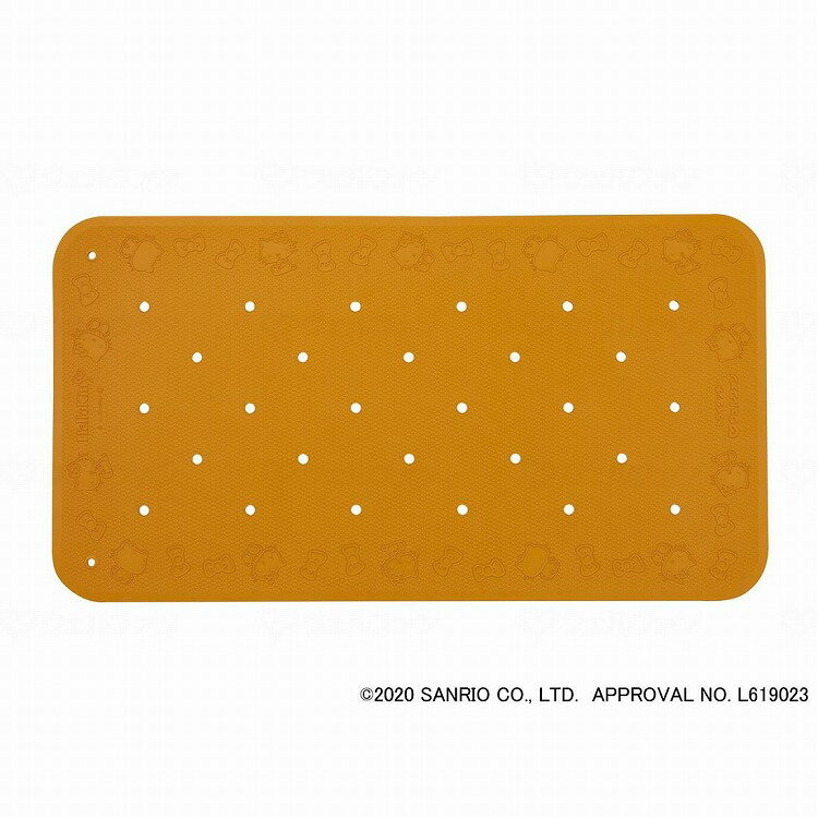 ウェルファン すべり止め入浴マット トライタッチ ハローキティ オレンジ L 010401_260_L(代引不可)【送料無料】