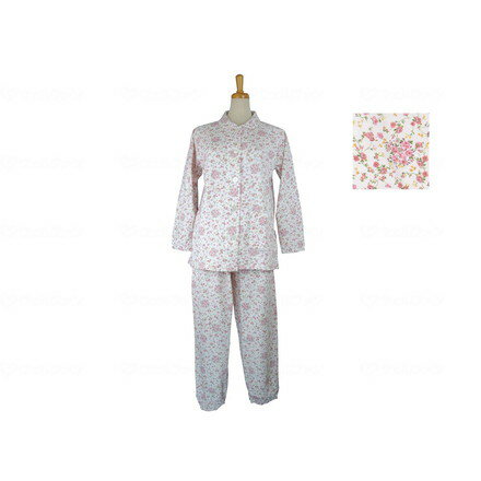 羽衣綿業 婦人 やすらぎパジャマ ピンク L 7800(代引不可)【送料無料】