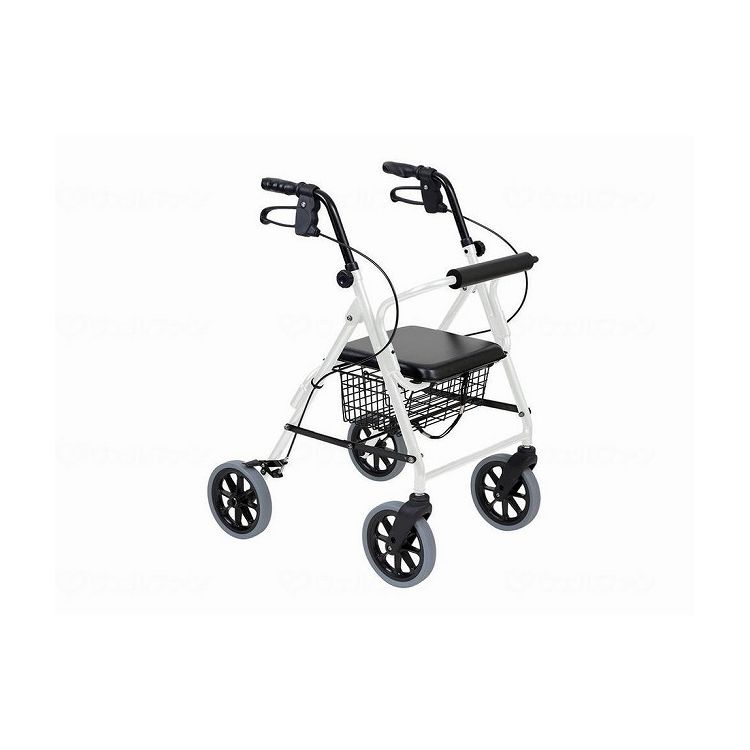 竹虎 歩行車ハッピーIIトール/パールホワイト/- 117084 パールホワイト 920431 1051 -(代引不可)【送料..