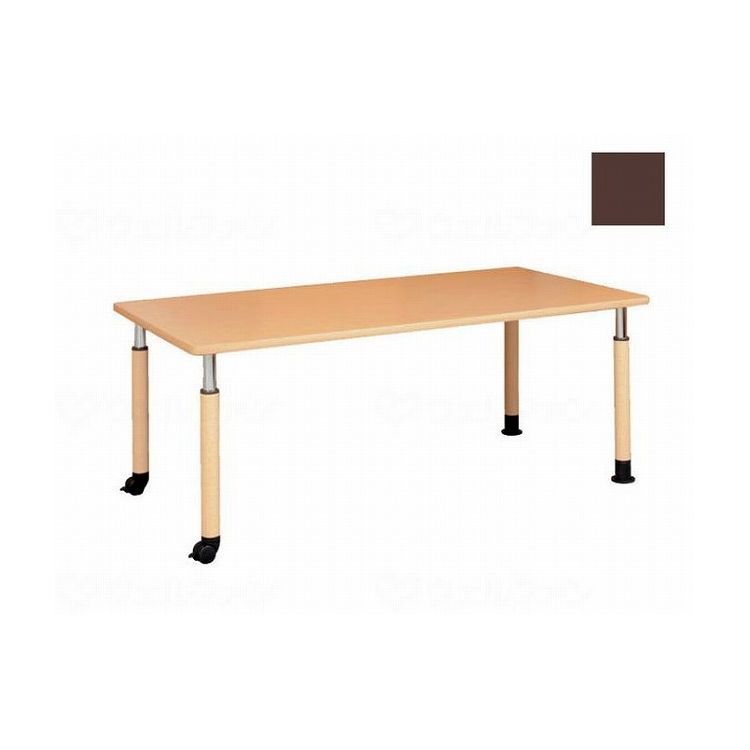 オフィス・ラボ 昇降式テーブル 4Rタイプ キャスター付き 角型/ダーク/90×90(cm) 4R-0909K-C ダーク 90×90(cm) 1台 582090 1710 12793(代引不可)【送料無料】