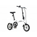 1台 GRAPHIS ノーパンクタイヤ折り畳み災害対策 自転車/ホワイト/- ホワイト GR121 572601_710_-(代引不可)【送料無料】