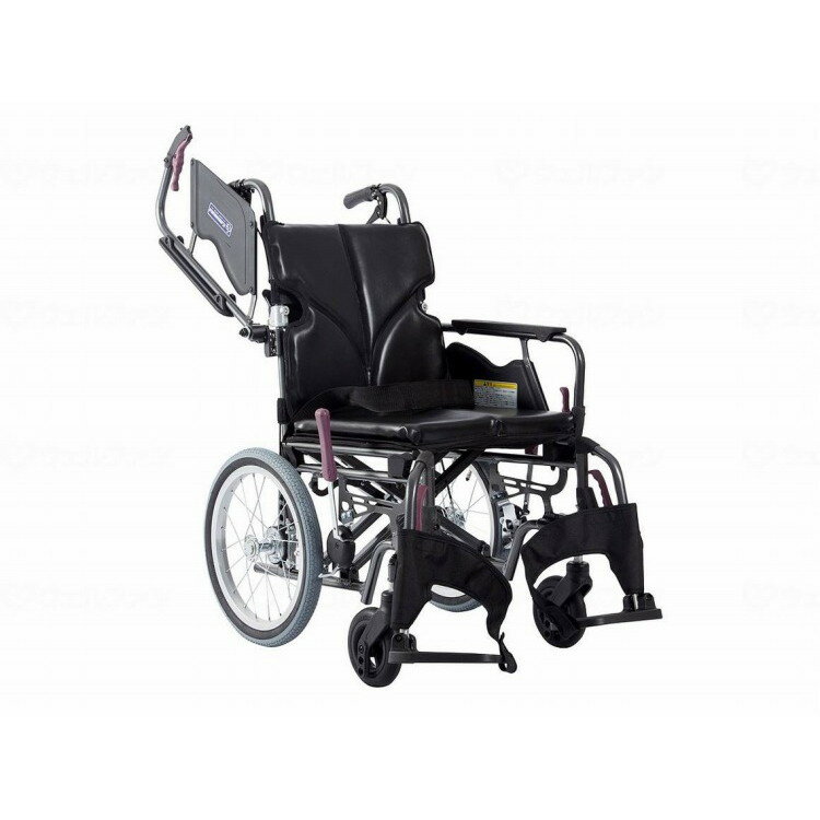 カワムラサイクル モダンBstyle 介助用 16インチ中・高床/エコブラック(No.88)/座幅38-前座43cm(代引不可)【ポイント10倍】【送料無料】