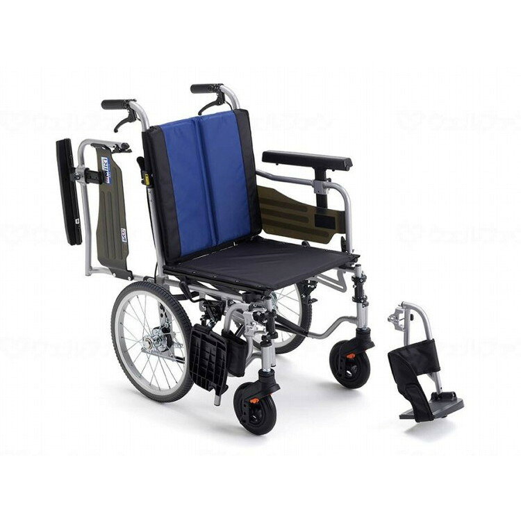 ミキ BAL-R6 モジュール車いす 介助型/ブルー(A-2)ナ