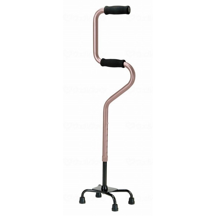 マキテック 2段式4点支柱杖 OT-32/ブラウン/-(代引不可)【ポイント10倍】【送料無料】