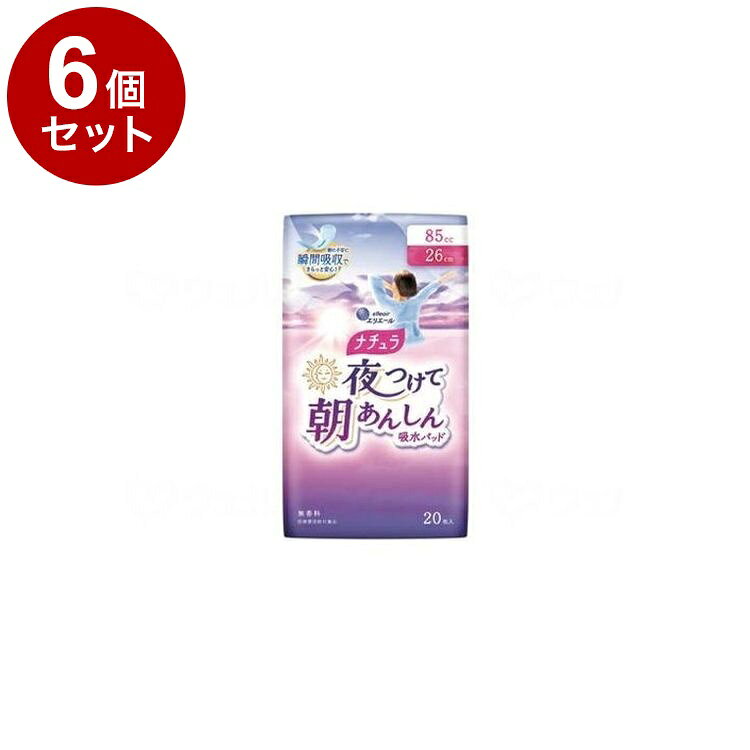 ※当店は介護保険の指定事業者（特定福祉用具販売事業者）ではございません。介護保険でのご購入はできませんので予めご了承ください。○朝、間に合わないときでも”瞬間吸収”&たっぷり吸収○寝ているときもお肌安心全面通気性バックシートでムレ軽減○緑茶成分配合汗と尿のにおいをW消臭規格詳細：○サイズ：長さ26cm○吸水量：85cc規格：20枚入【代引きについて】こちらの商品は、代引きでの出荷は受け付けておりません。【送料について】北海道、沖縄、離島は送料を頂きます。