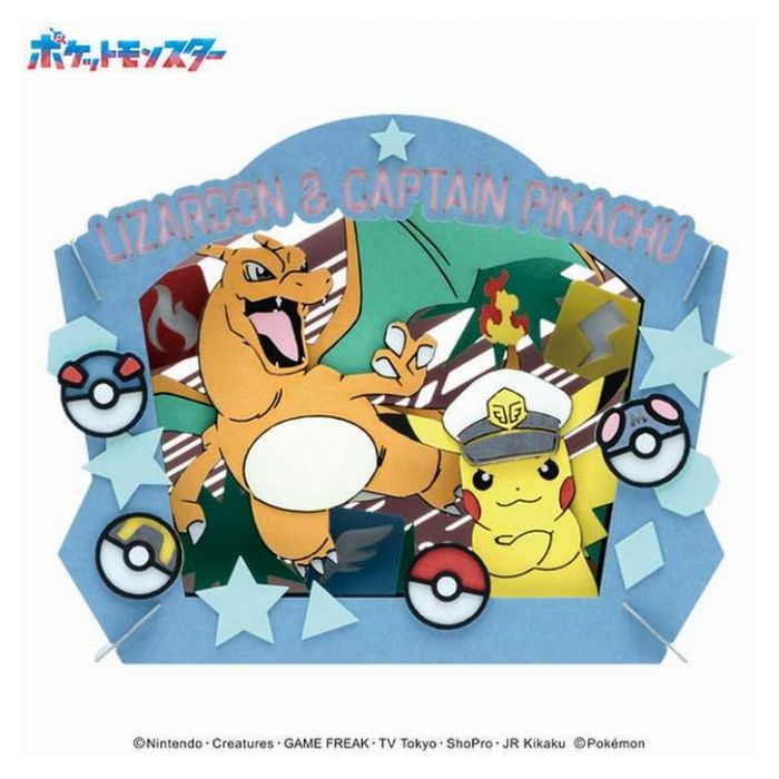 PT-338 キャプテンピカチュウ&リザードン ポケットモンスター ペーパーシアター エ...
