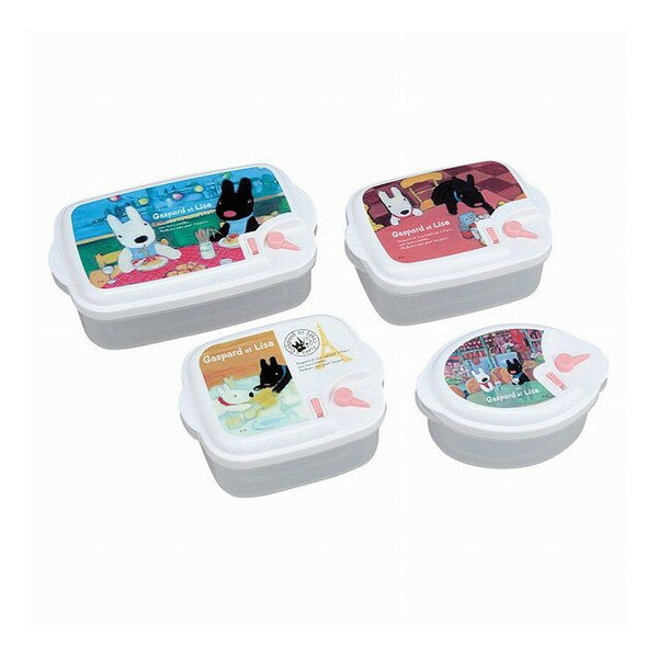 リサとガスパール レンジ容器4個セット LG23【送料無料】