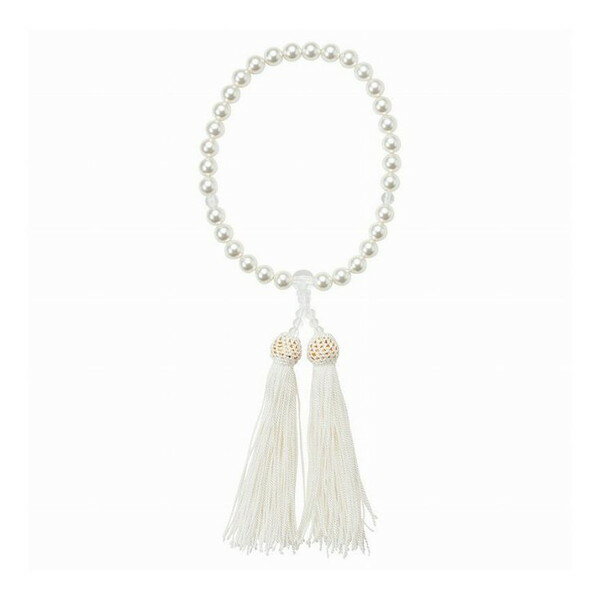 念珠 ホワイト NJ-0351-CPW【送料無料】