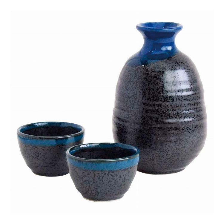 高田焼 釉重ね酒器揃 天目 220451