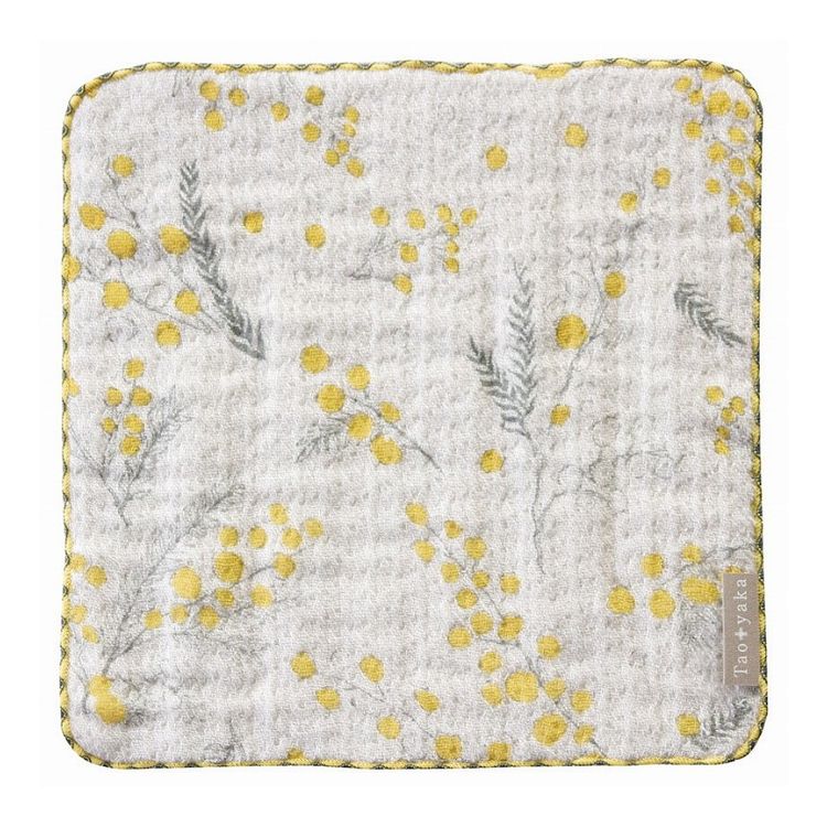 Taoyaka 4重ガーゼ織ハンカチ ミモザ TAO-H-05CB(代引不可)【ポイント10倍】