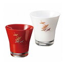 ぬりもんde Verre フリーグラス紅白ペア 蒔絵 千羽鶴 0770025(代引不可)【ポイント10倍】【送料無料】