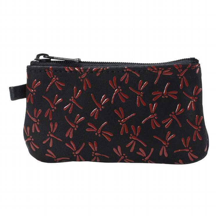 印伝 ファスナー小銭入れ 8117-04 レッド(代引不可)【ポイント10倍】【送料無料】