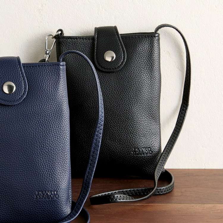 フランコフェラーロ スマホポシェット B-FFM225080BK ブラック(代引不可)【ポイント10倍】【送料無料】(4)