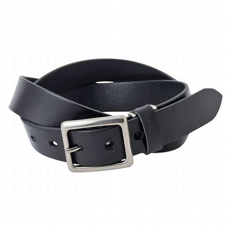 made in underground osaka.japan 栃木レザー オイルヌメ革ベルト OJ-5405 ブラック(代引不可)【ポイント10倍】【送料無料】