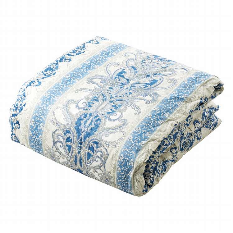 ウール10%入り日本製肌掛けふとん CHF-100 ブルー(代引不可)【ポイント10倍】【送料無料】