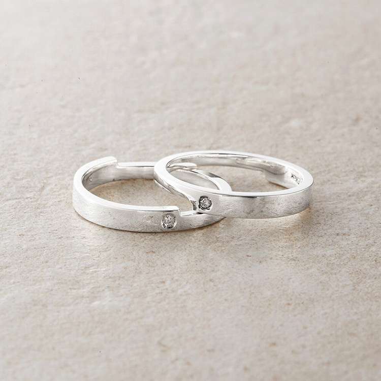 2連ダイヤモンドリング 2545R 15号(代引不可)【ポイント10倍】【送料無料】