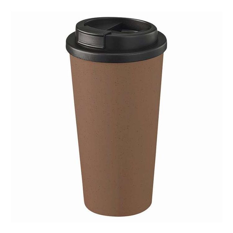 平底杯 - ダブルウォールタンブラー550ml コーヒー配合タイプ ブラウン TS-1773-007 プレゼント ギフト お祝い(代引不可)【送料無料】【ポイント10倍】