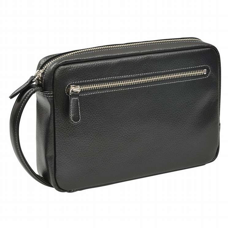 Accessories Pouches - 良品工房 日本製牛革手作りメンズポーチブラック B1103-300B(代引不可)【ポイント10倍】【送料無料】