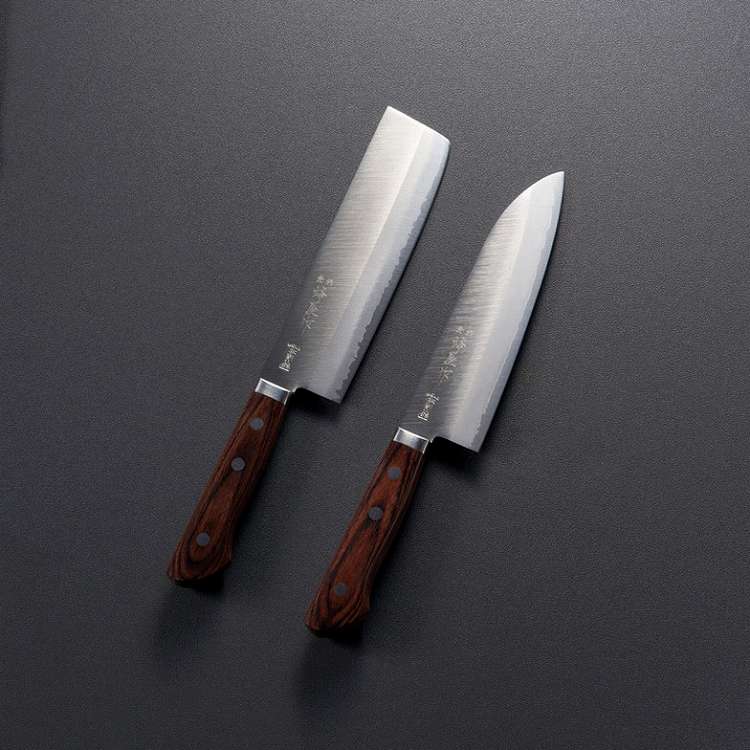 蜂屋作 波刃ゴールド 口金付本鍛造2点セット 250H2(代引不可)【ポイント10倍】【送料無料】