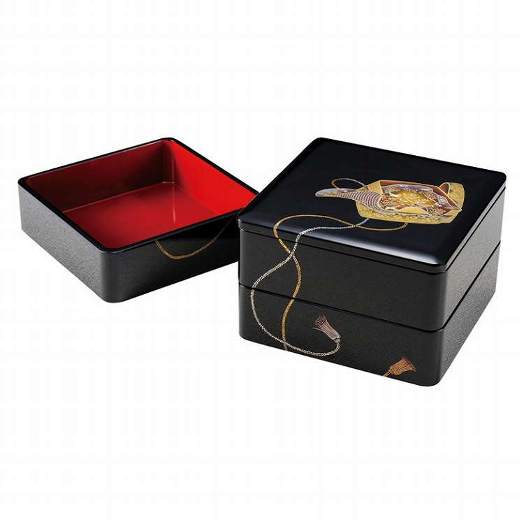 紀州塗 玉鬘 三段重箱 308-5(代引不可)【ポイント10倍】【送料無料】