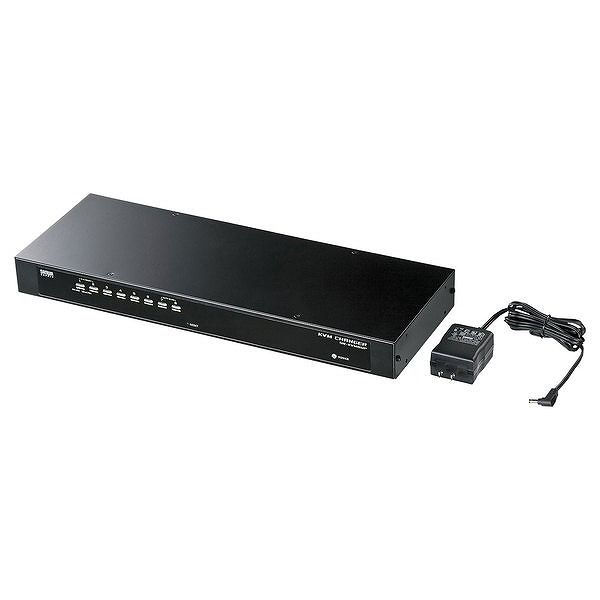 サンワサプライ PS/2・USB両対応パソコン自動切替器(8:1) SW-KVM8UP(代引不可)【送料無料】