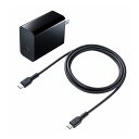サンワサプライ USB PD対応AC充電器(PD45W・TypeCケーブル付キ) ACA-PD80BK(代引不可)【送料無料】
