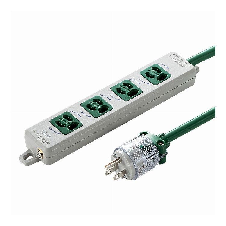 医用接地プラグ付き電源タップ TAP-HPM4-5G(代引不可)【送料無料】(2.0)