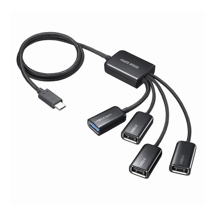 TTvC y[J[z USB3.2 Gen1+USB2.0 Type-CR{nu 4|[g USB p\R PC bVP[u USB-3TC436BK(s)y|Cg10{zyz