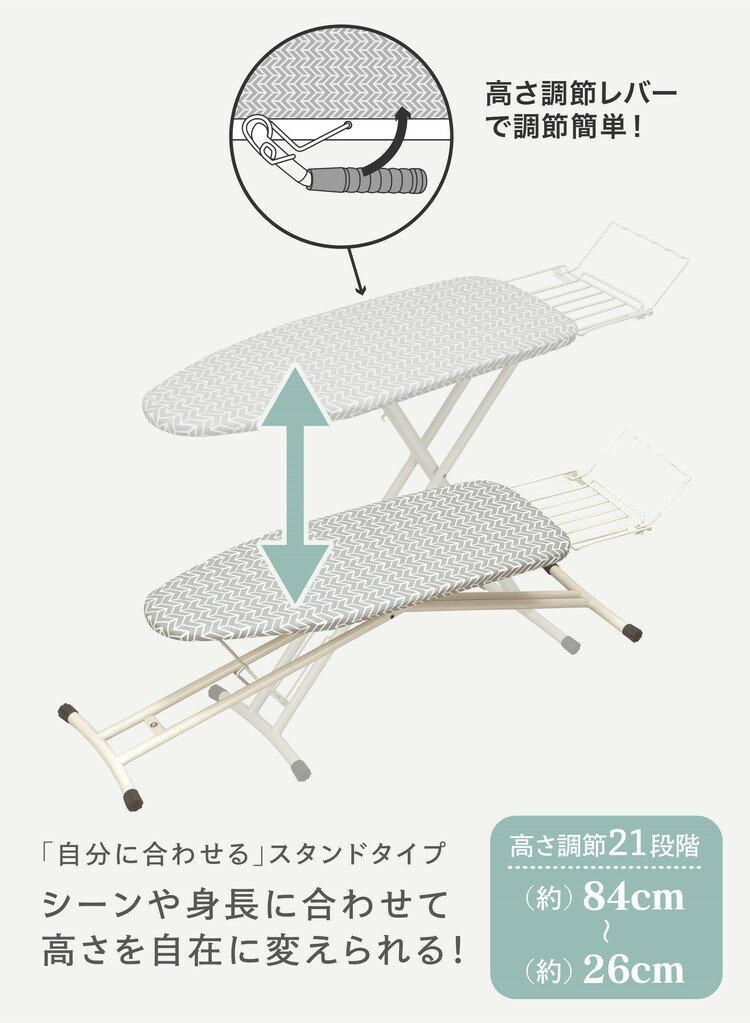 シービージャパン アルミコート 北欧柄スタンド式スチーム アイロン台 CI-06【送料...