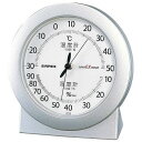 EMPEX (エンペックス) 温度・湿度計 スーパーEX高品質 温度・湿度計 卓上用 EX-2767 シャインシルバー