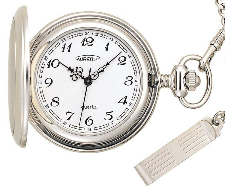 オレオール AUREOLE SW-388M-5 ホワイト(エナメル) 懐中時計 時計 ウォッチ おしゃれ かわいい【ポイント10倍】【送料無料】