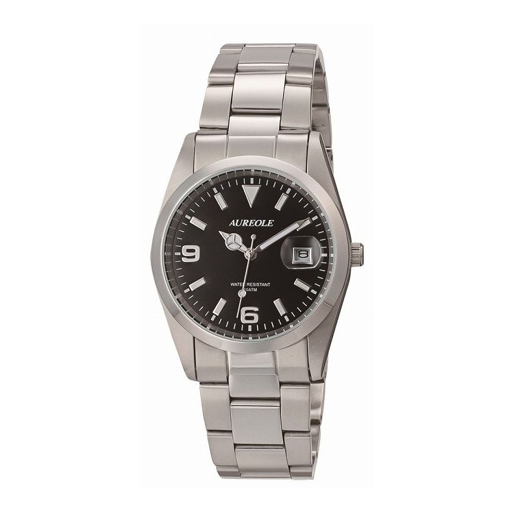 オレオール AUREOLE SW-591M-A ブラック 腕時計 時計 ウォッチ おしゃれ かわいい【ポイント10倍】【送料無料】