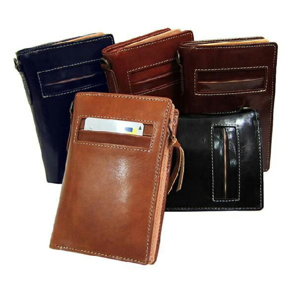 N - マトゥーリ Maturi プッチーニ イタリアンレザー L字ファスナー 二つ折り財布 MR-021【送料無料】