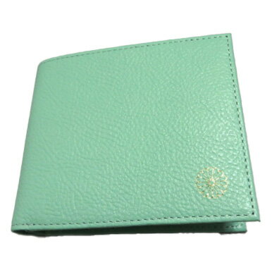 M - 銀座村松時計店 菊紋入二つ折財布 LW-100-BL ブルー【ポイント10倍】【送料無料】