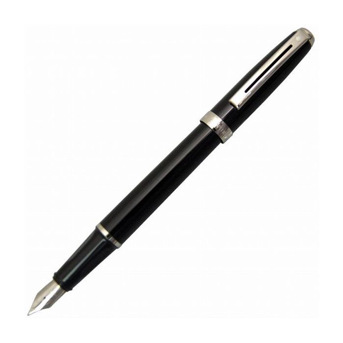 ●カラー ブラック●付属品 SHEAFFER(シェーファー)オリジナルBOX 保証書●ペン先:ステンレス、F(細字)●サイズ 長さ:約133mm 軸径約13mmφ 重さ:約30g●素材:真鍮+ブラックオニキスラッカー仕上げ、口金・リング・クリップ:カーボンスチール＋ニッケルプレート●機構:カートリッジ/コンバーター両用式(コンバーター付属)【送料について】北海道、沖縄、離島は送料を頂きます。