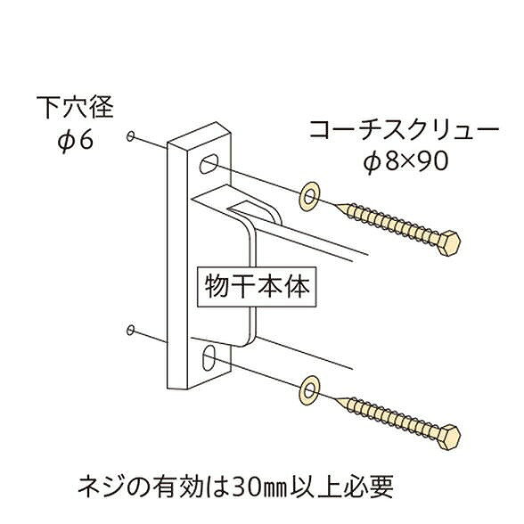リコメン堂の川口技研 ホスクリーン 直付パーツ(木造)HP-6-DB【0004-00978】｜アングル2