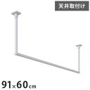 川口技研 ホスクリーン 室内物干し BAR型 ホワイト BAR1-6009-W 物干金物おしゃれ 北欧 インテリア ワンポイント 洗濯 室内 室内干し【送料無料】