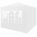 vidaXL パーティーテント 3x3 m ホワイトホーム&ガーデン 芝&ガーデン アウトドアリビング アウトドアストラクチャー キャノピー・ガゼボ(代引不可)