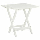 vidaXL ビストロテーブル ホワイト 46x46x47cm アカシア無垢材家具 アウトドア家具 アウトドアテーブル(代引不可)