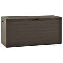 vidaXL ガーデン収納ボックス ブラウン 116x44x55 cm家具 アウトドア家具 屋外収納ボックス(代引不可)
