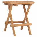 vidaXL 折りたたみ式ガーデンテーブル 50x50x50 cm チーク無垢材家具 アウトドア家具 アウトドアテーブル(代引不可)